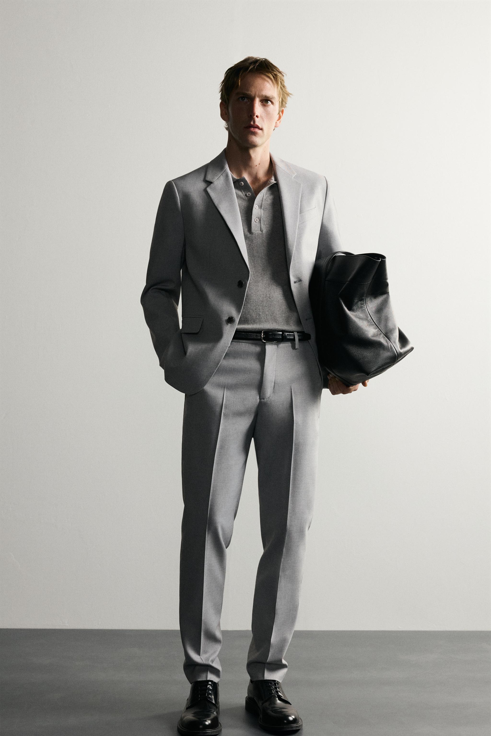 SLIM FIT SUIT PANTS