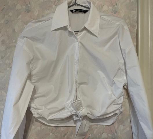 POPLIN SHIRT WITH TIED DETAIL - Image 4