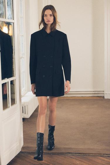 ПАЛЬТО С ПУГОВИЦАМИ — ZW COLLECTION — ЧЕРНЫЙ от Zara — изображение 0