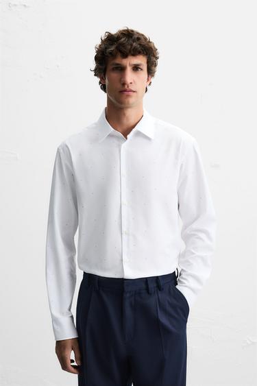 GEOMETRIC PRINT SHIRT - Printed by Zara