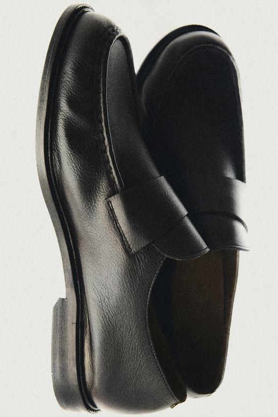 Zara Soft leather moc toe loafer - LIMITED EDITION - Dark brown - Image 0