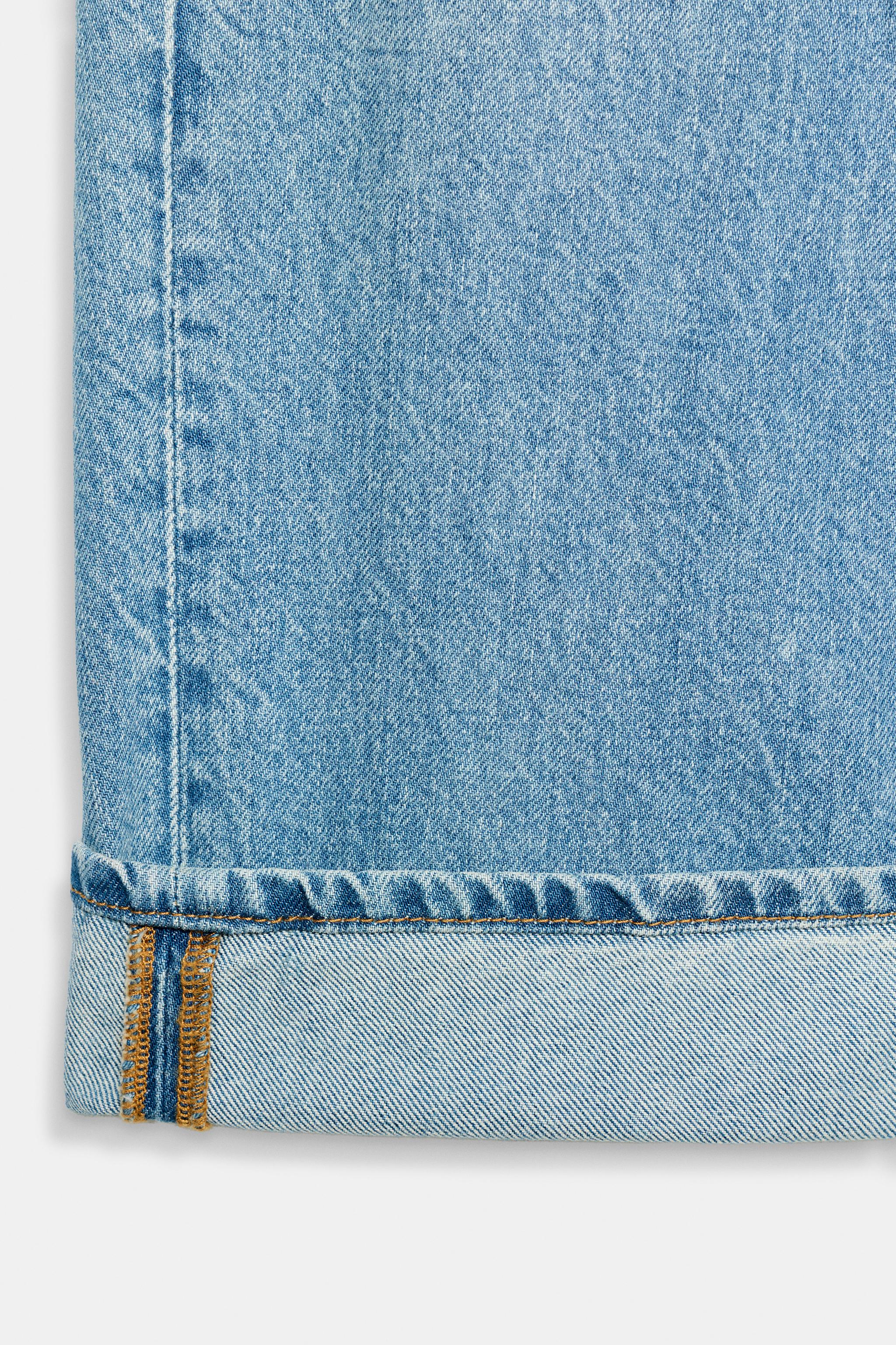 Zara ZW COLLECTION ORTA BEL BAGGY FIT JEAN görsel 6