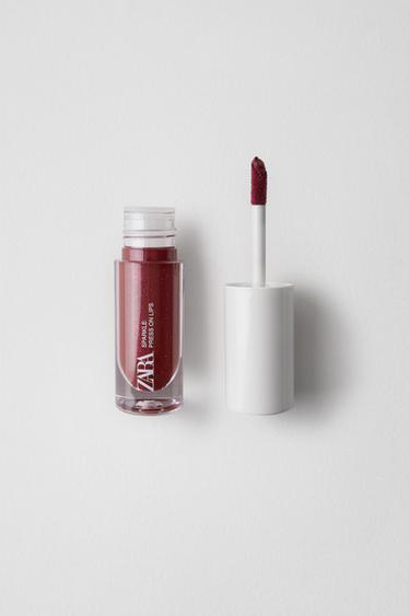SPARKLE PRESS ON LIPS - BERRY от Zara