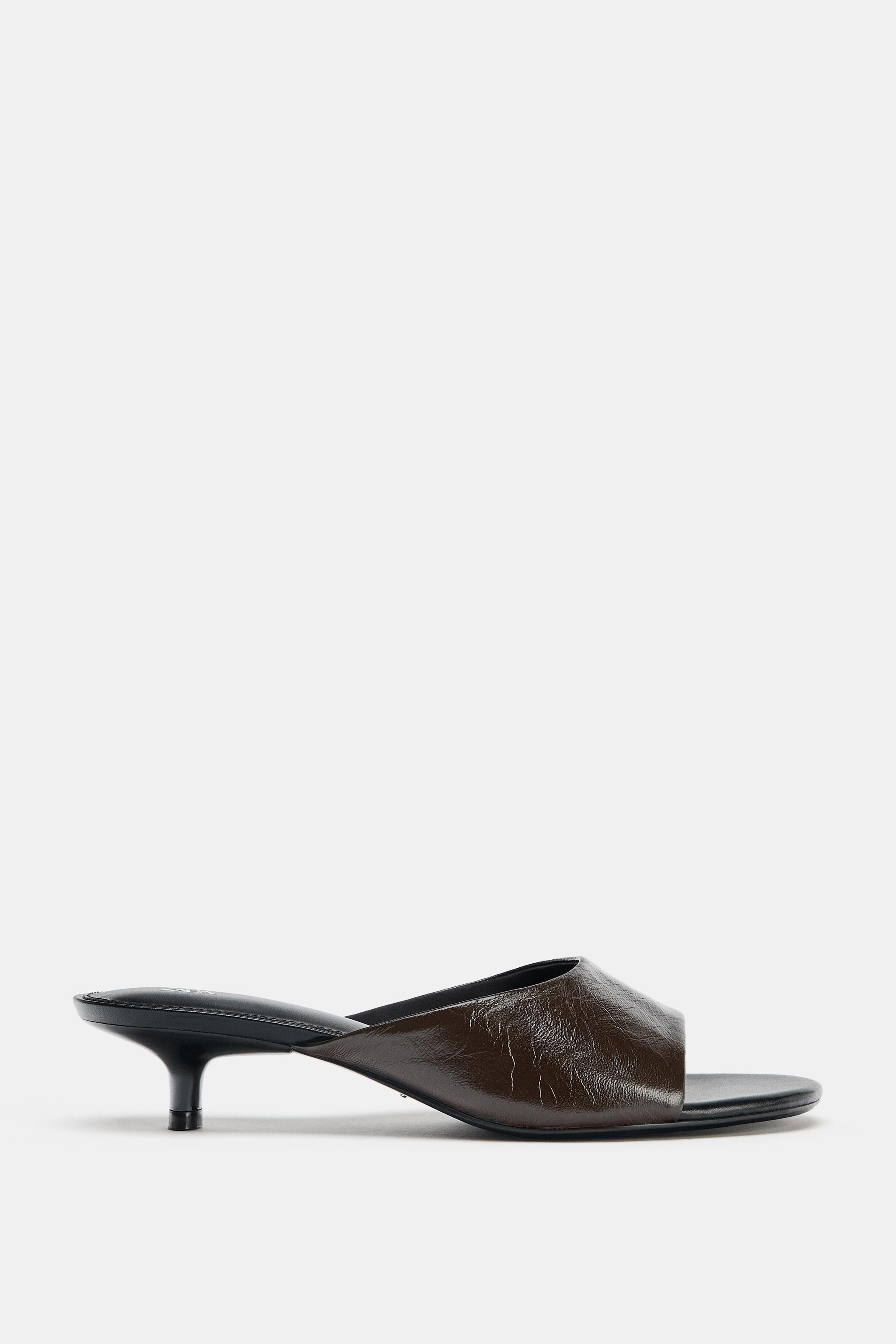 ZARA レザーウエスタンミュール 44 LEATHER MULES - Black | ZARA United States