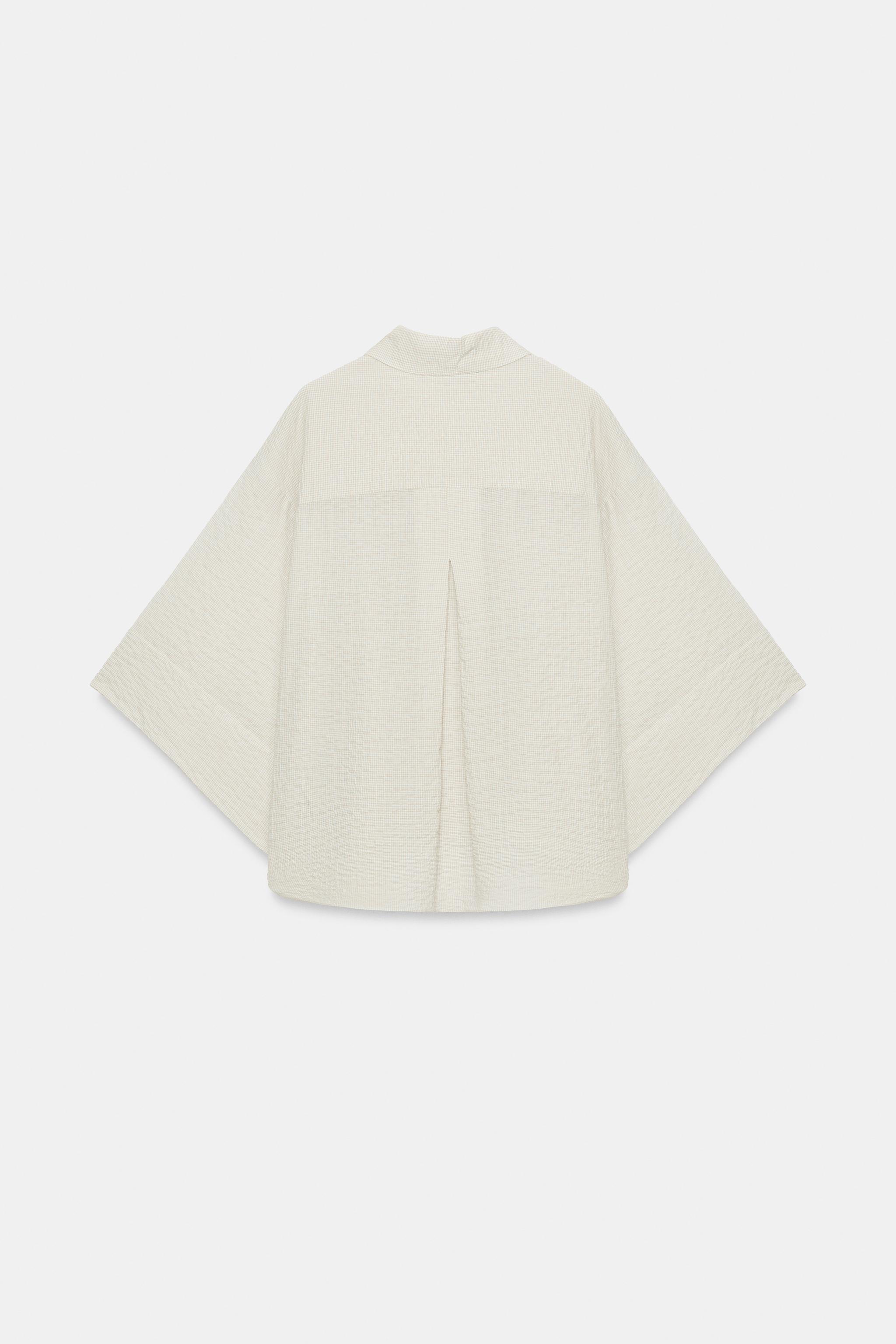 Женские рубашки Zara ZW COLLECTION CHECKED SHIRT — фото 6
