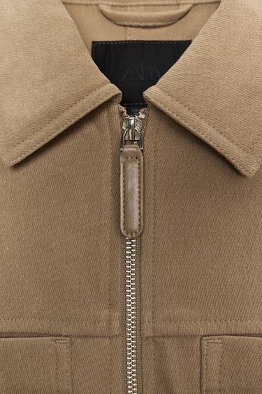 ADJUSTABLE WAIST JACKET WITH POCKETS - Mid-camel by Zara - Image 8