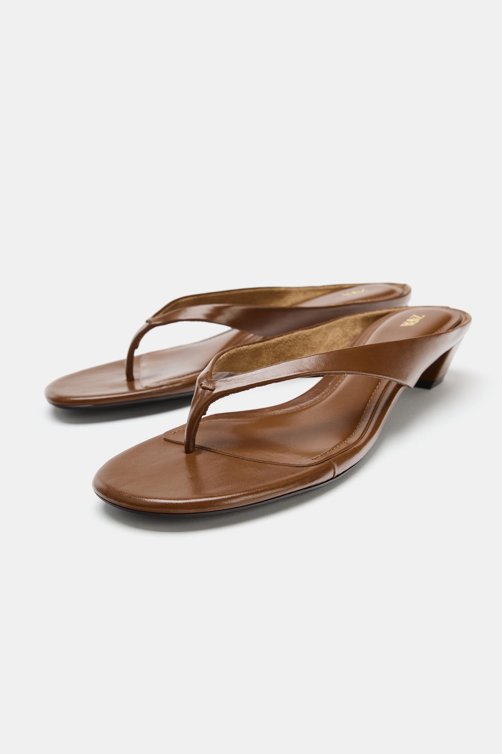 KITTEN HEEL SANDALS