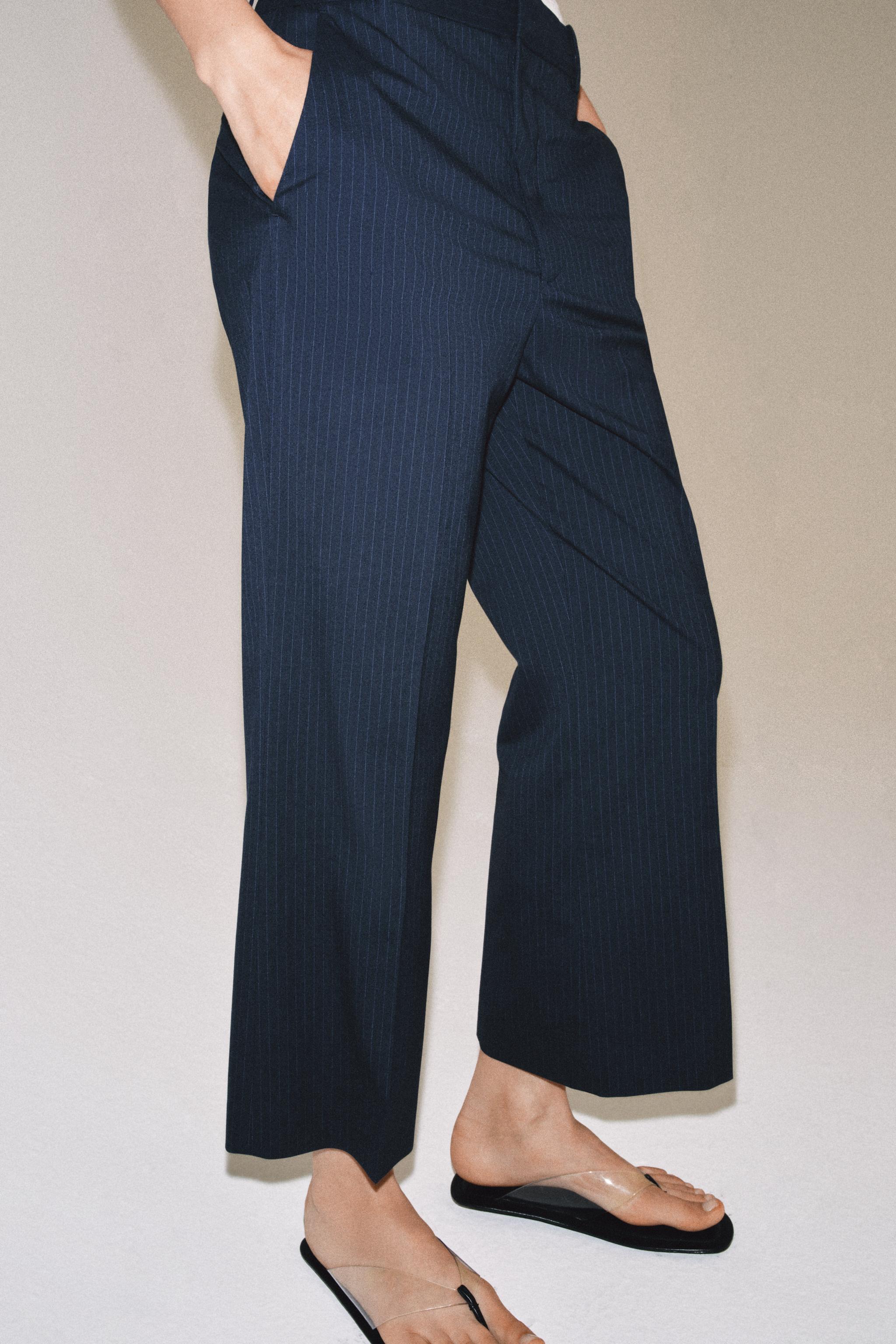 ZW COLLECTION İNCE ÇİZGİLİ PANTOLON - Görsel 4