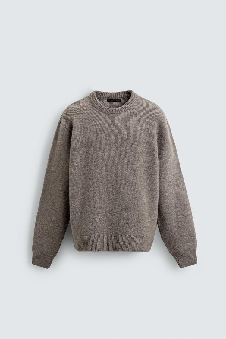 White Stripe Flare — BOXY FIT TEXTURED JUMPER