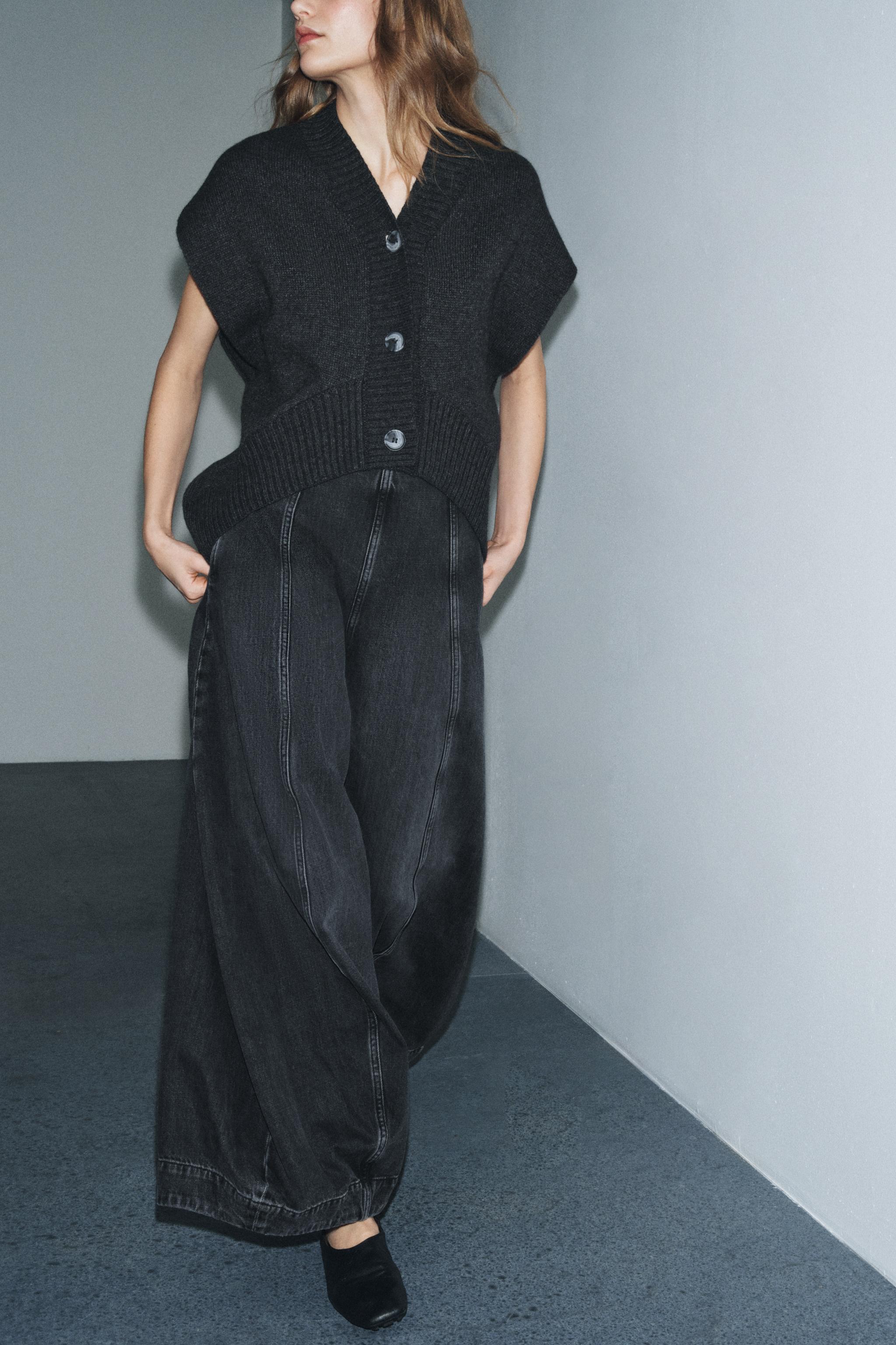 ZW COLLECTION BALLOON HIGH-RISE JEANS - Gray | ZARA United States