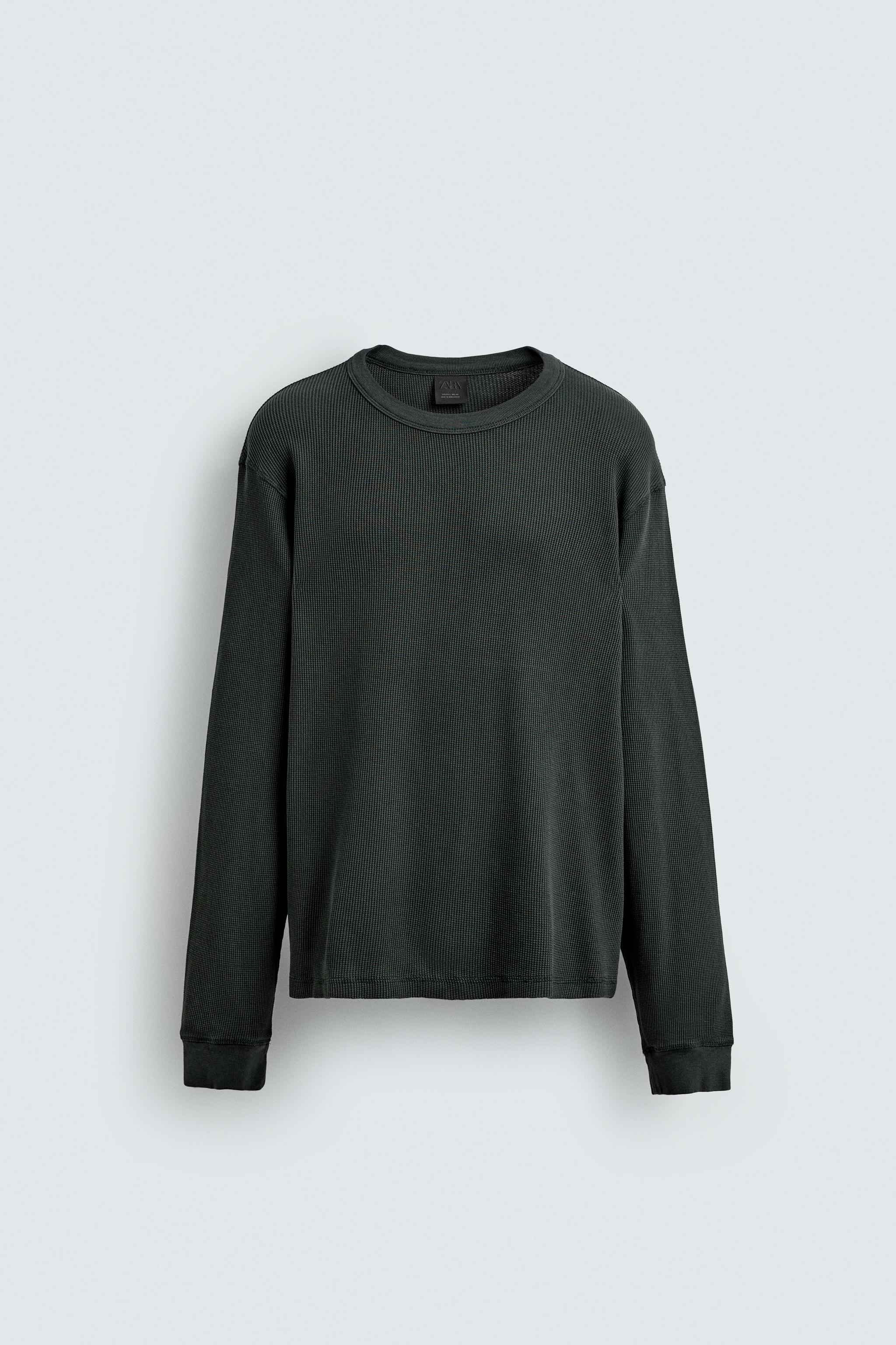 WAFFLE TEXTURED T-SHIRT