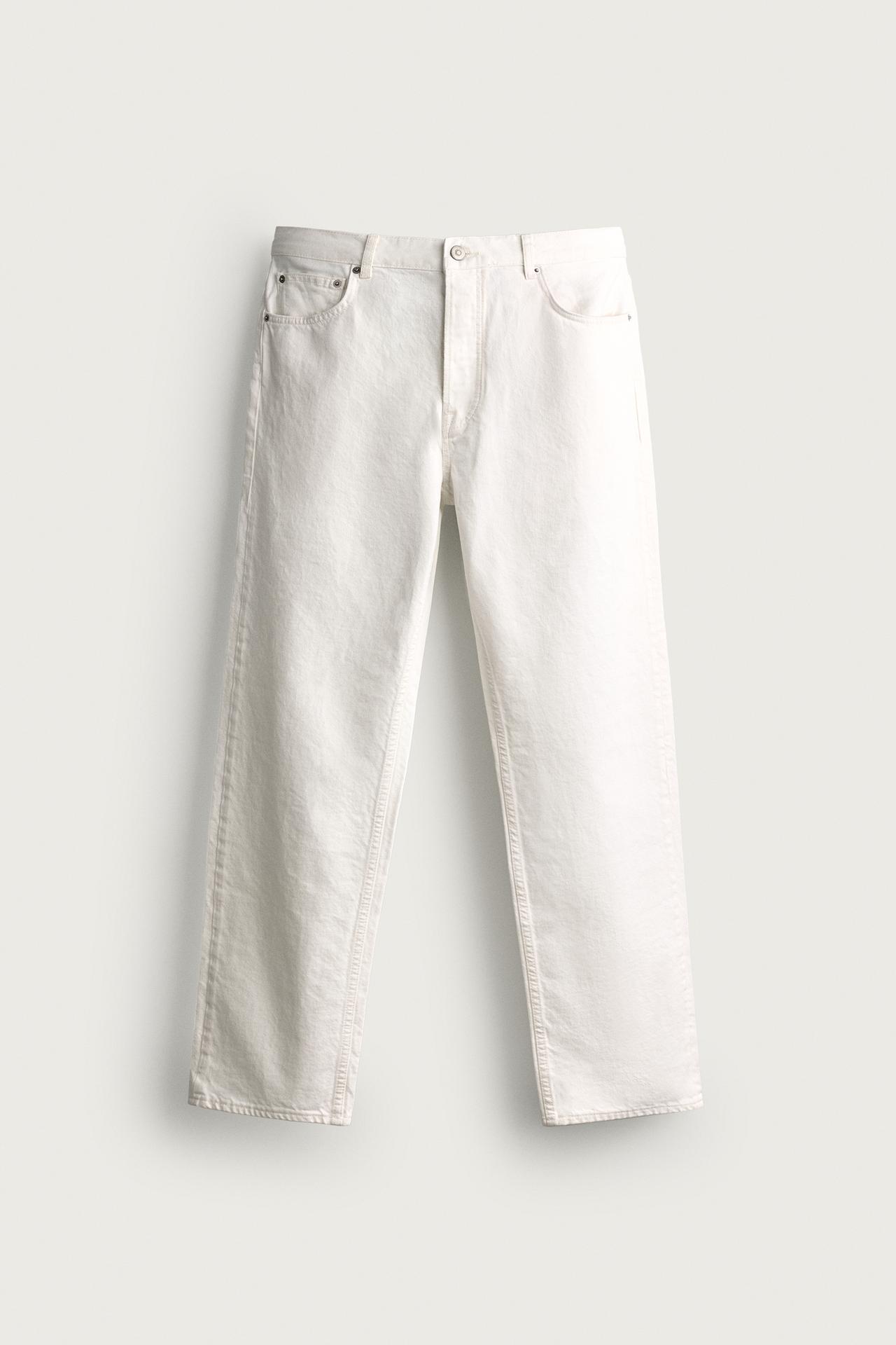STRAIGHT FIT JEANS — White