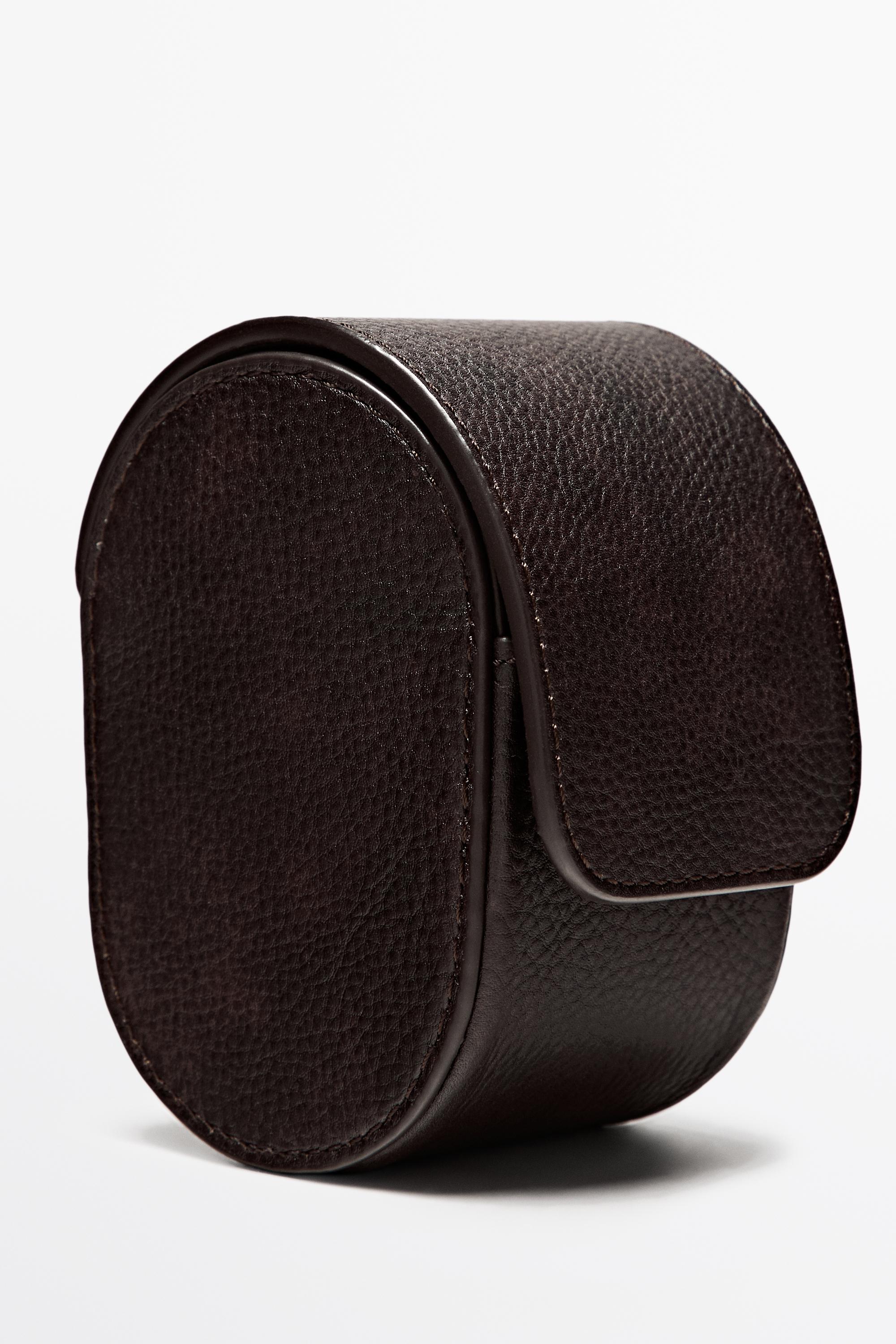 Nappa leather watch case