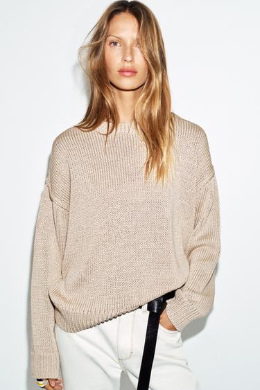THICK KNIT JUMPER - Beige by Zara