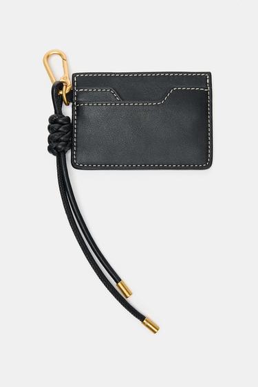 CARD HOLDER CHARM - Black by Zara