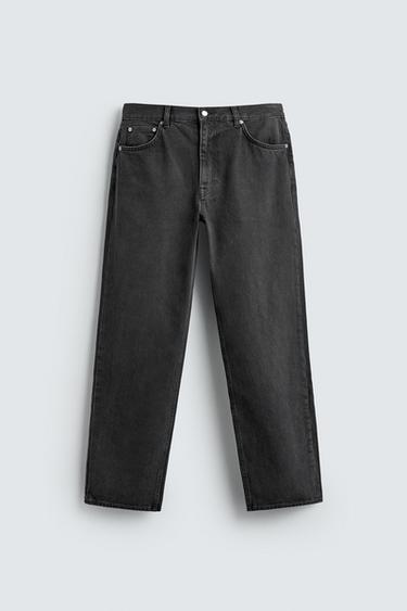 JEAN RELAXED STRAIGHT FIT - Gris moyen de Zara - Image 7