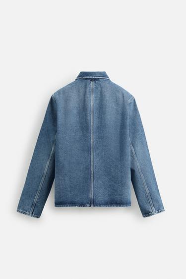 VESTE EN DENIM À POCHES - Bleu moyen de Zara - Image 9