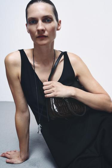 LIMITED EDITION LEATHER SHOULDER BAG - Chocolate by Zara