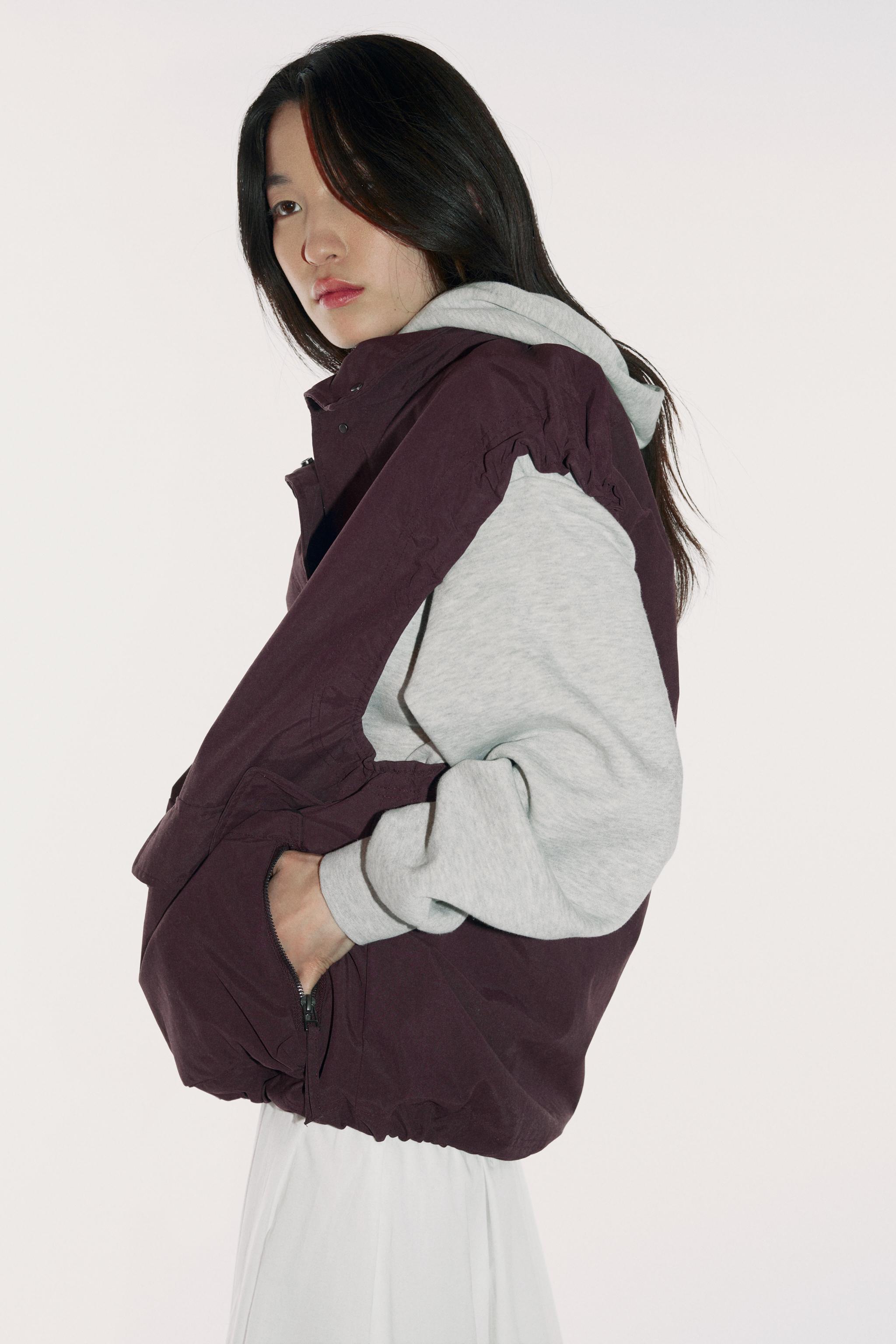 ZW COLLECTION オーバーサイズベスト - バーガンディ | ZARA