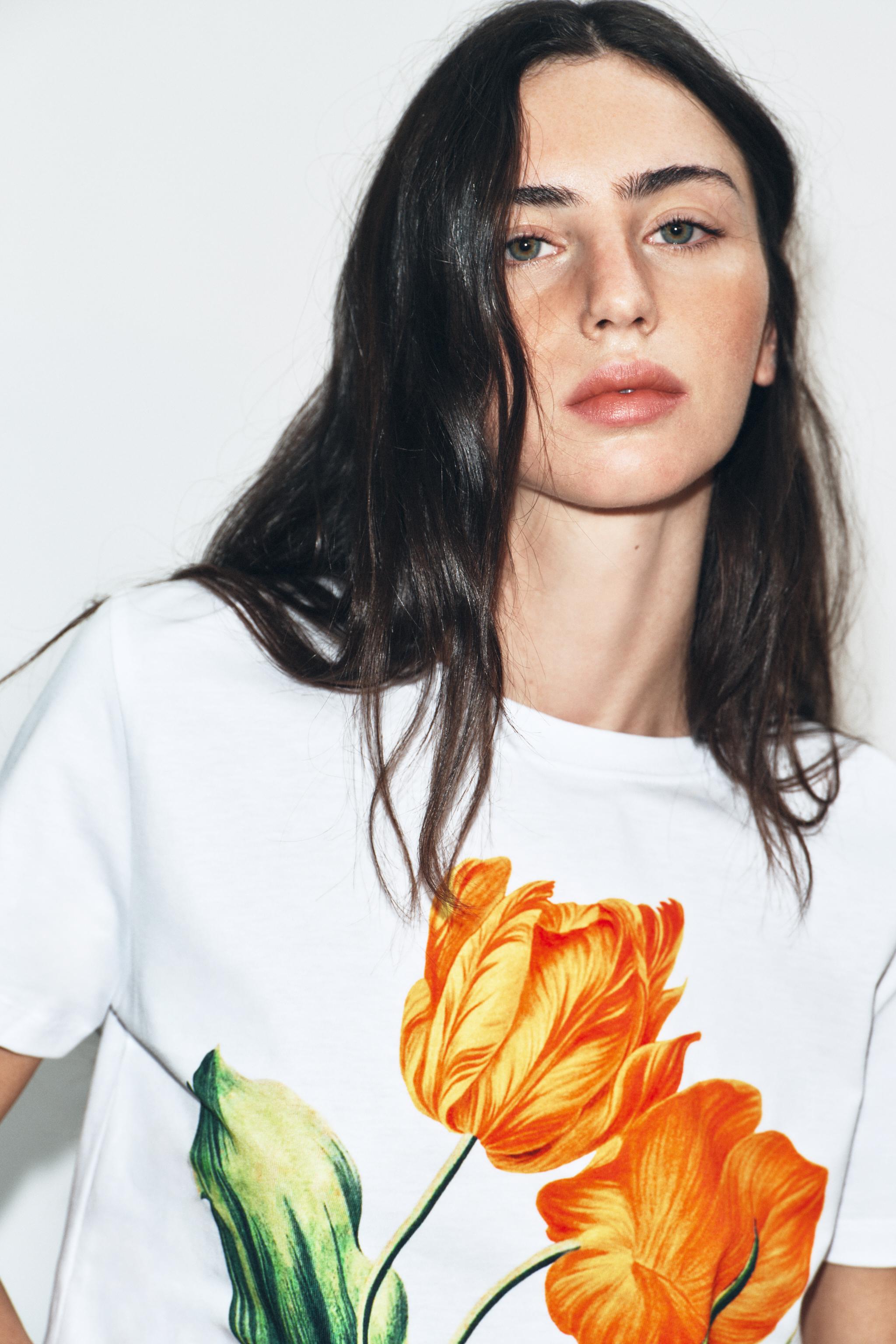 FLORAL PRINT T-SHIRT