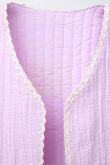 WAVY TEXTURED WAISTCOAT - Light mauve by Zara - Image 2
