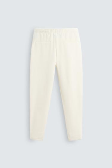 EASY CARE JOGGER WAIST TROUSERS - Mid-ecru by Zara - Image 6