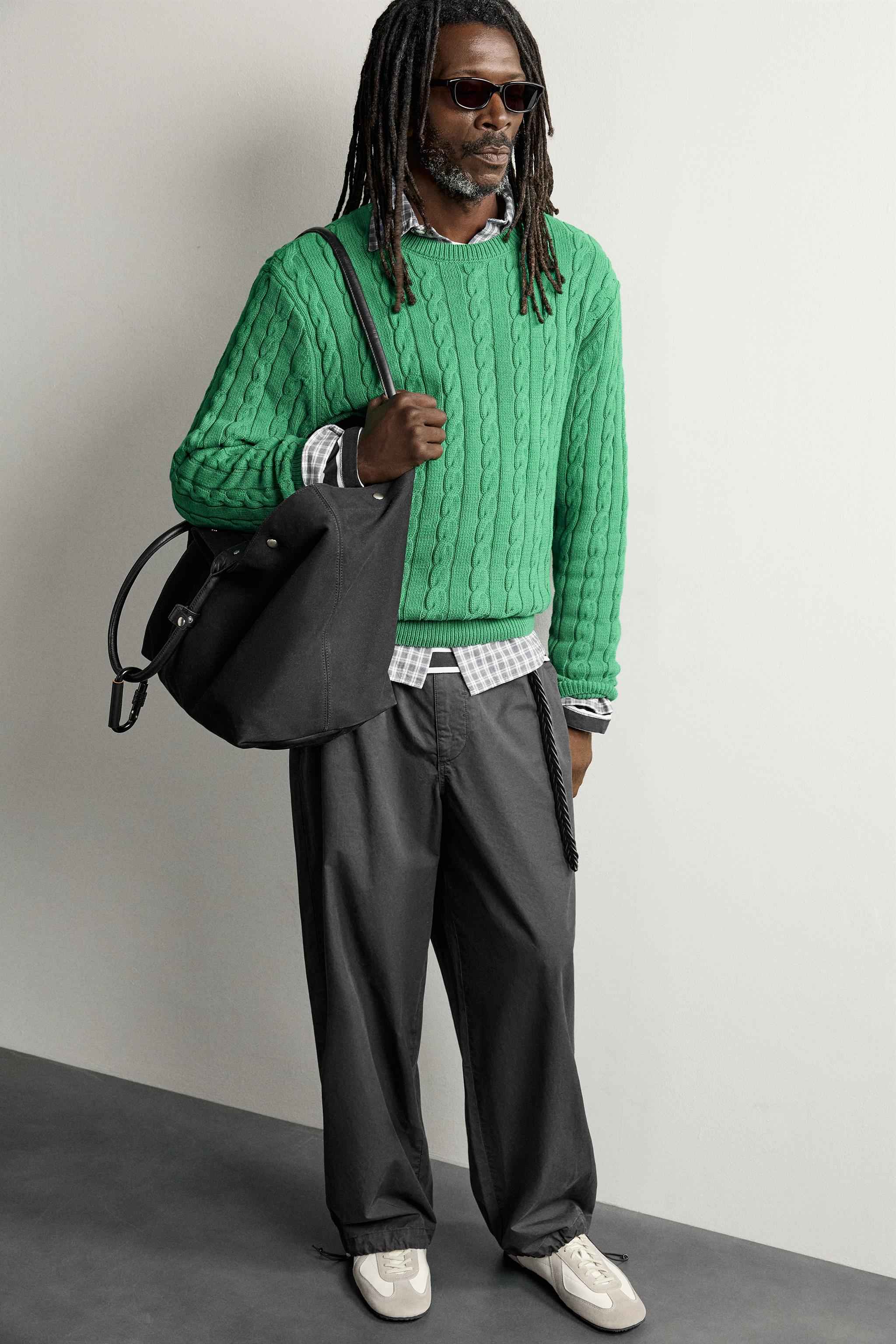 PANTALON COUPE DÉCONTRACTÉE EN COTON AARON LEVINE X ZARA