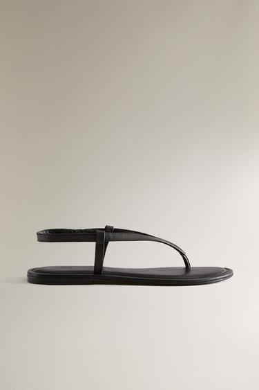 CHINELO RASO PELE - Castanho | ZARA Portugal