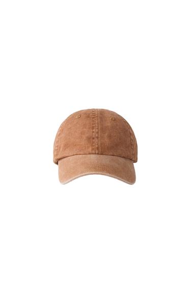 WASHED-EFFECT CAP - Orange by Zara