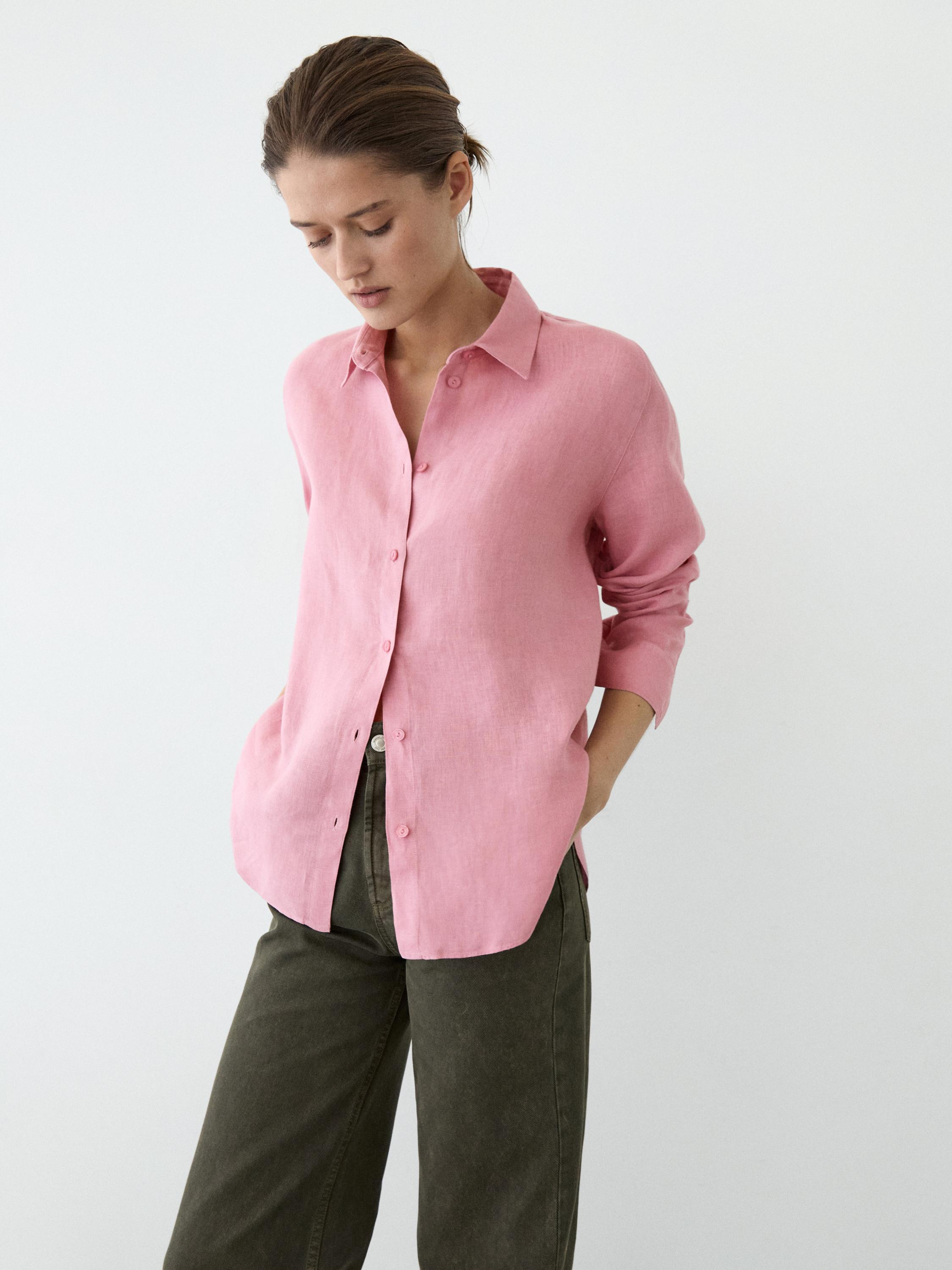 Chemise fluide 100 % lin