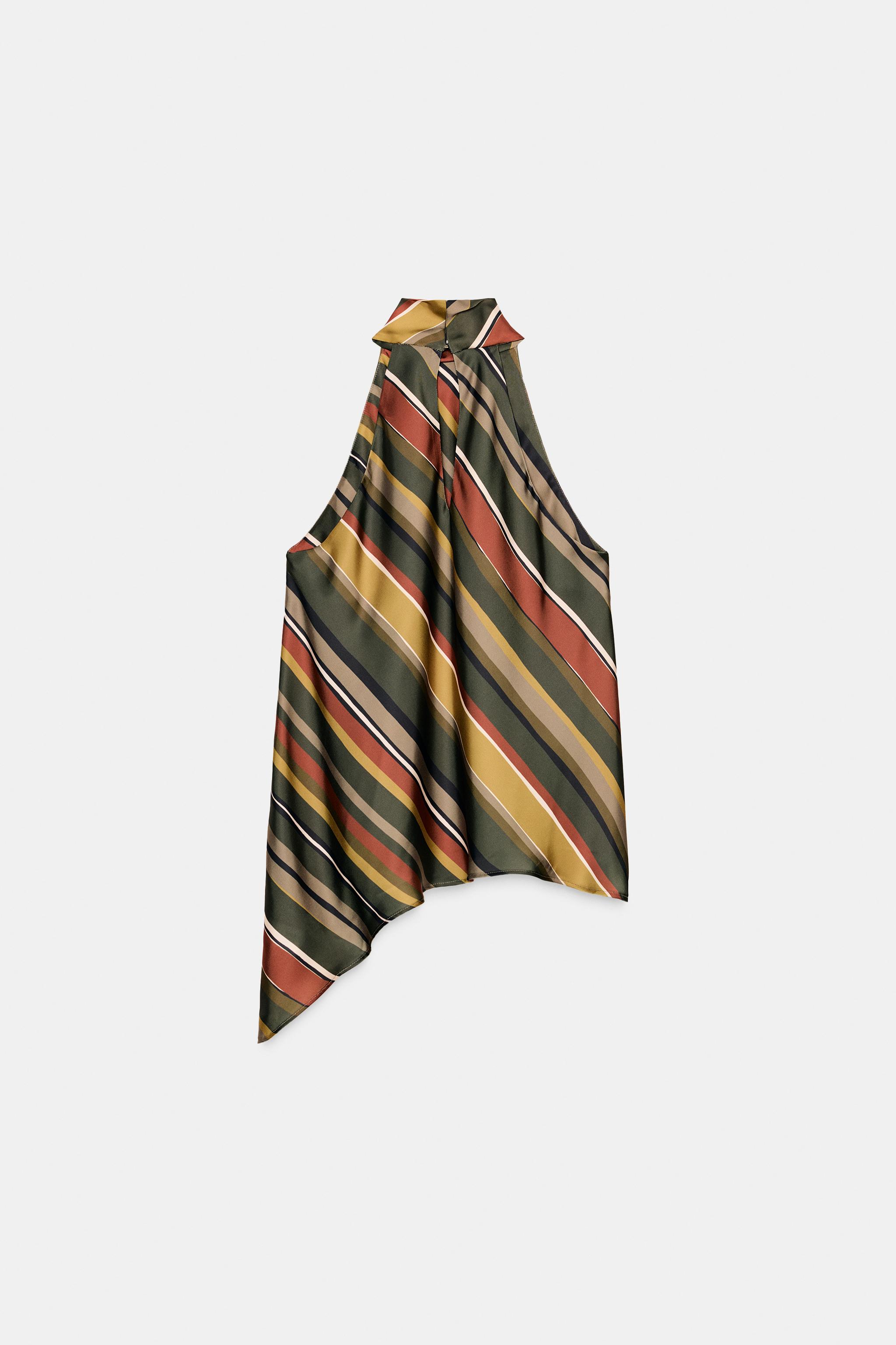 ASYMMETRIC STRIPED TOP