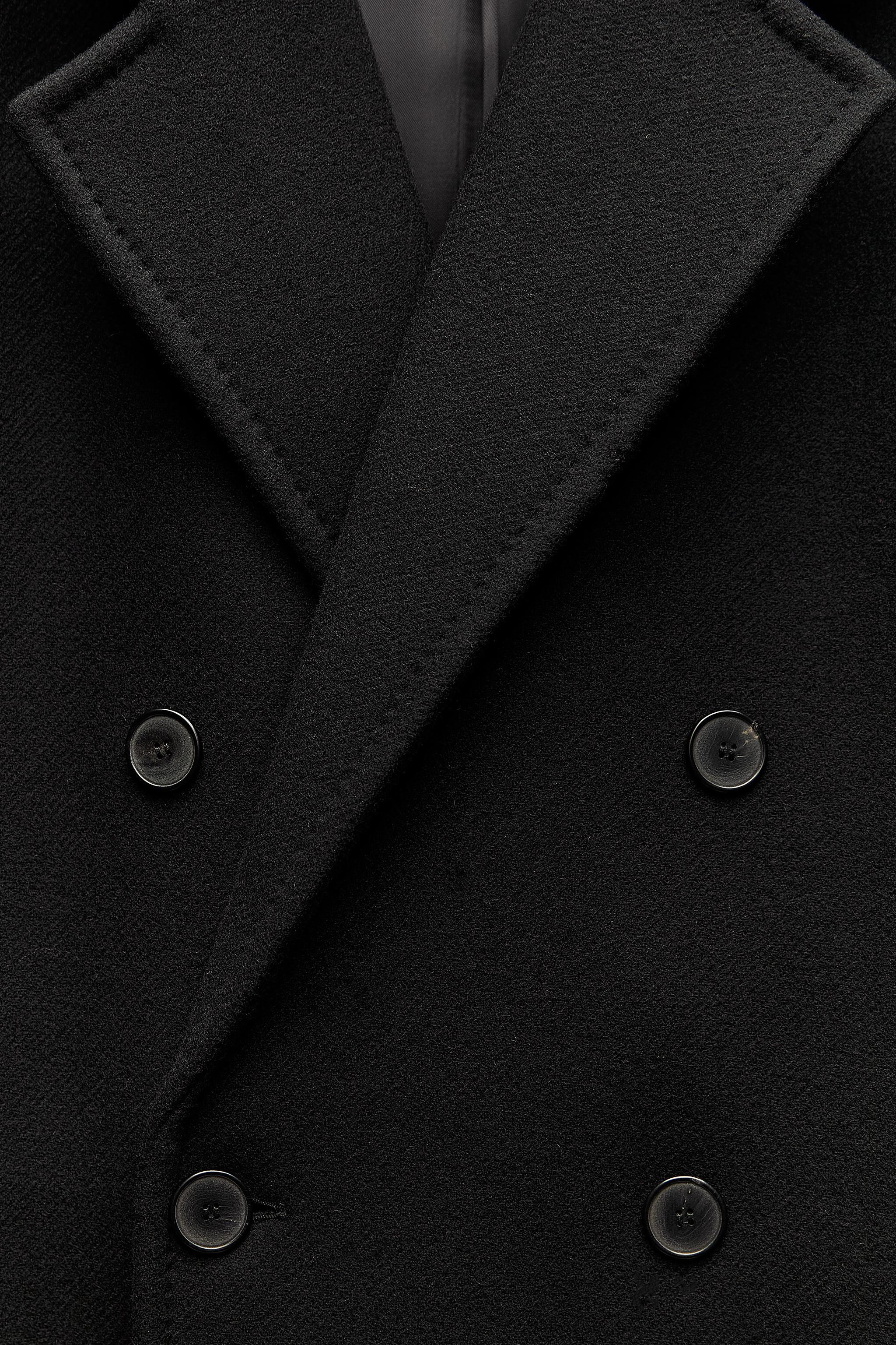 MANTECO WOOL MENSWEAR-STYLE COAT ZW COLLECTION