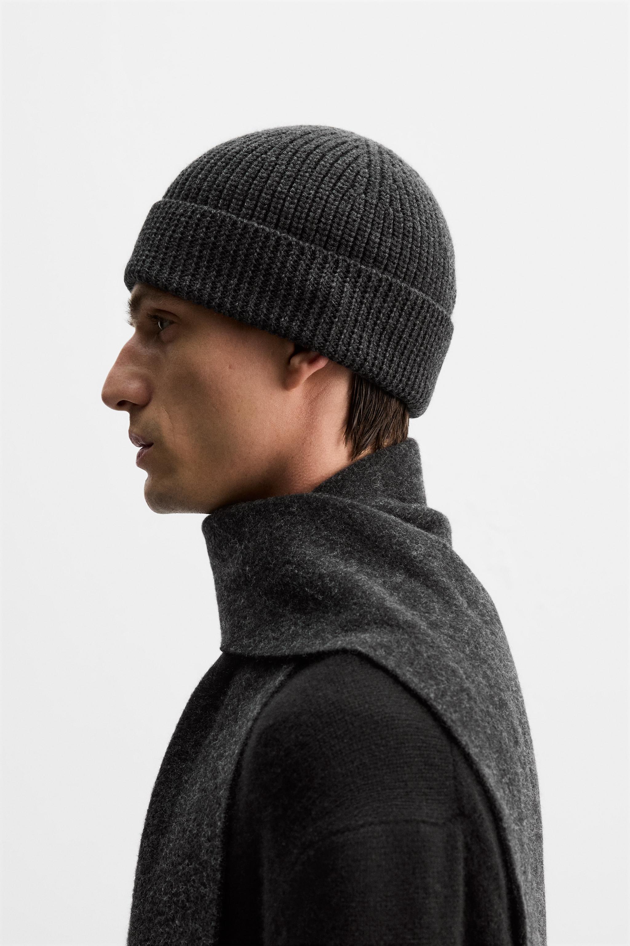 Gray knit cap deals