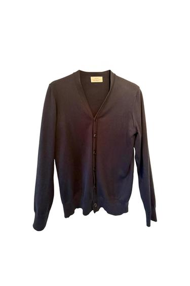 DARK BLUE COTTON CARDIGAN