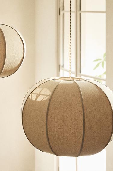 LAMPA SUFITOWA - Ecru Zara