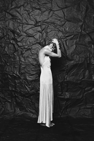 METALLIC THREAD MIDI DRESS - Silver by Zara - Image 2