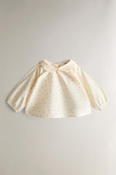 Zara BABY MINI FLORAL SHIRT - Oyster-white - Image 0