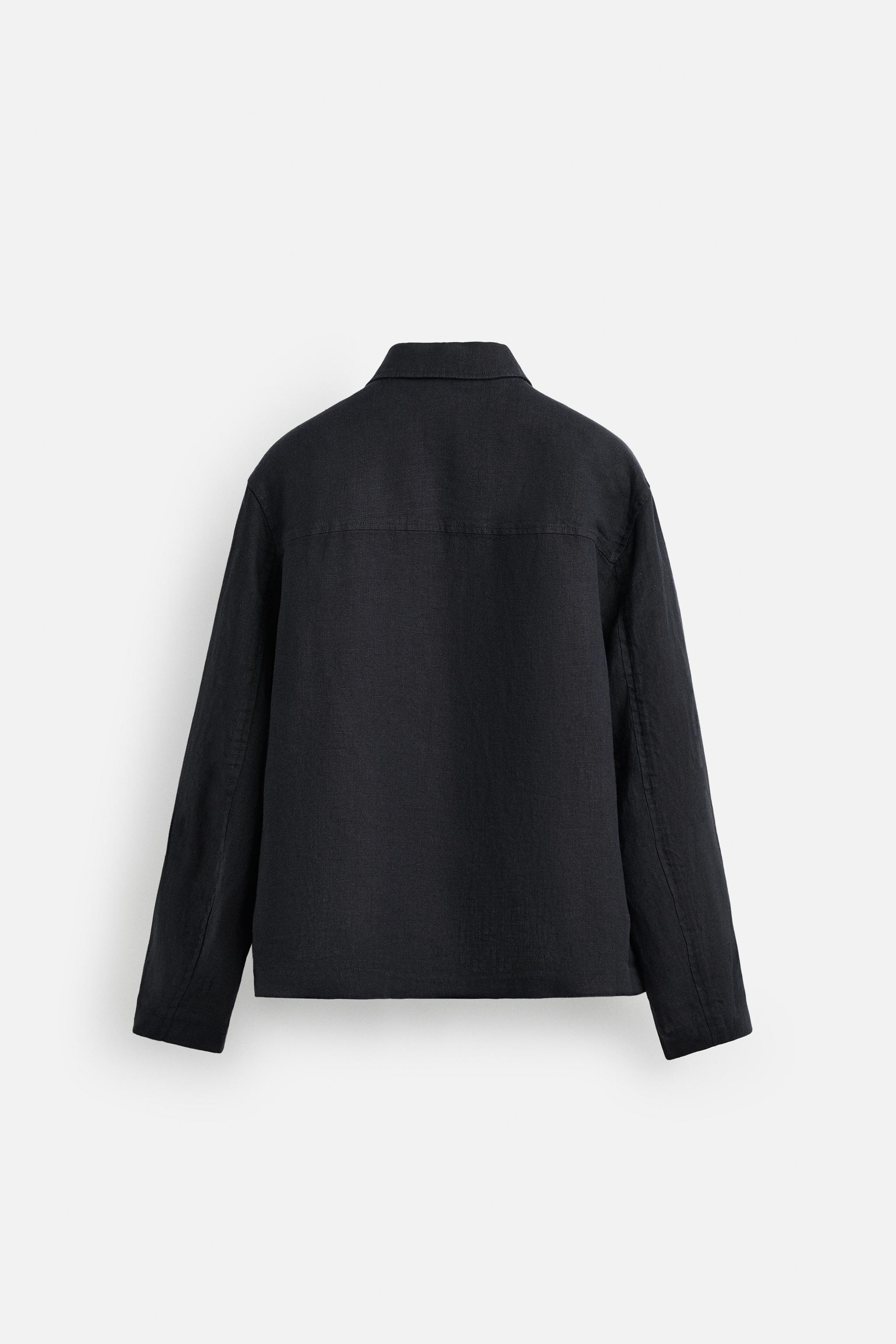 100% LINEN JACKET - Navy blue | ZARA United States