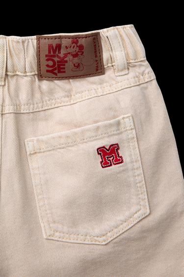 BESTICKTE BERMUDASHORTS – MICKY MAUS © DISNEY - Mittelbeige von Zara