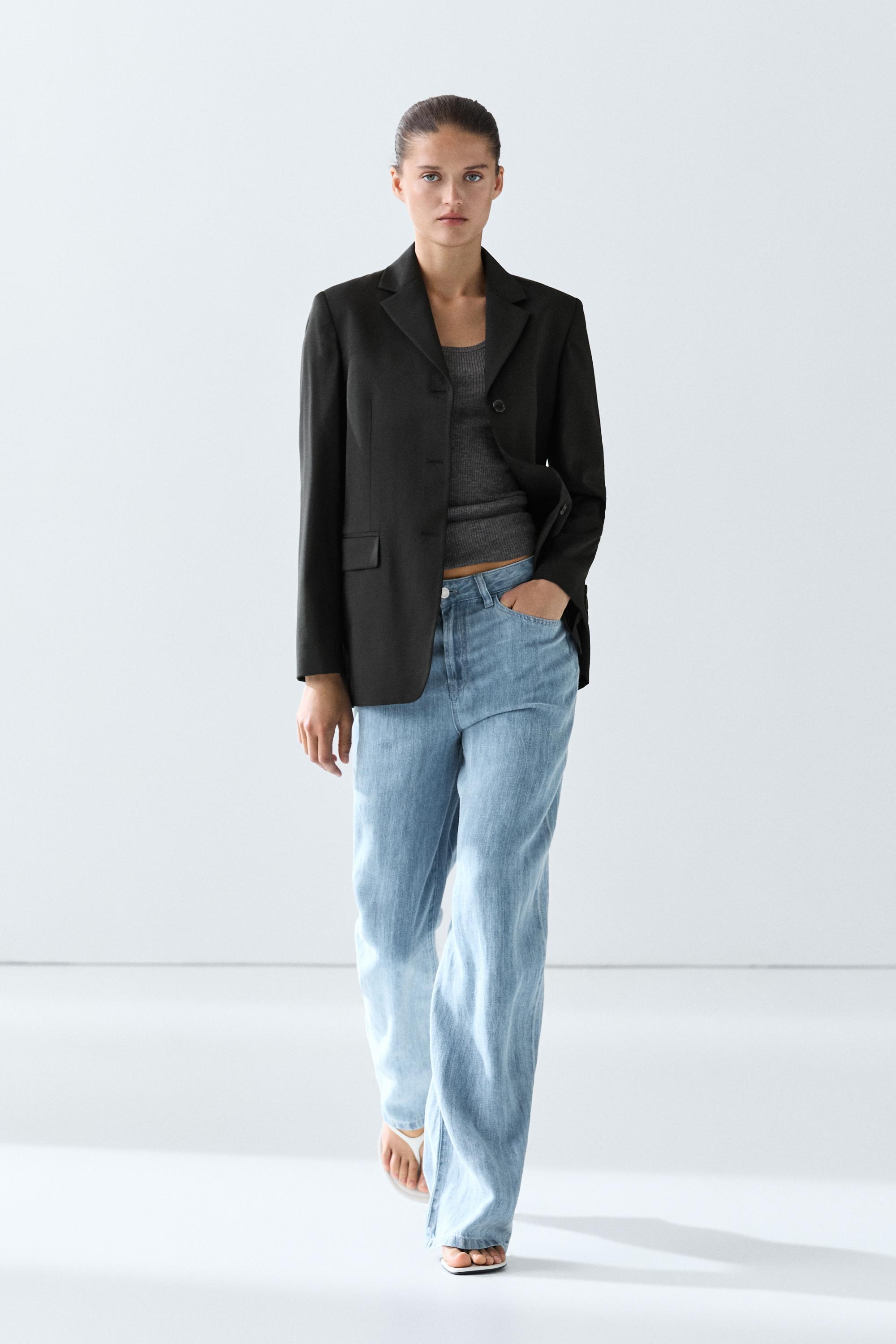 100% cool wool blazer — Black