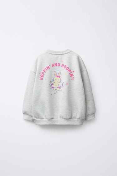 SUDADERA ESTAMPADO - Gris vigoré de Zara