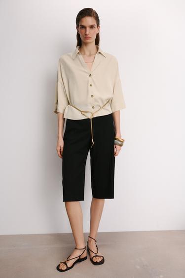 CAMISA MANGA CORTA - Arena claro de Zara