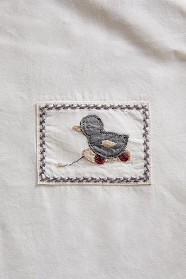 SAC POUR GARDER LES VÊTEMENTS COTON PETIT CANARD - Blanc cassé de Zara - Image 3