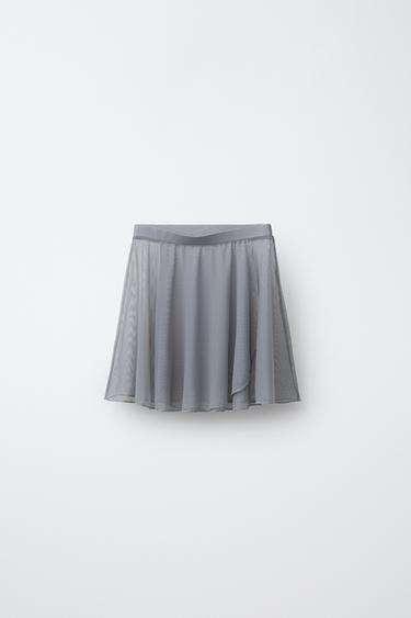 BALLET TULLE SKIRT - Grey by Zara