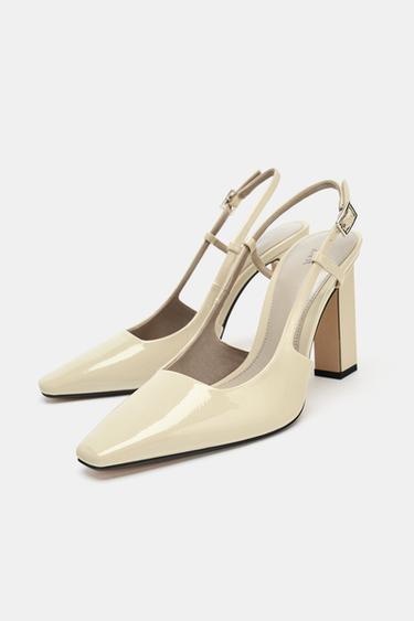 SLINGBACK HEELS - Ecru White by Zara - Image 2