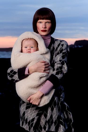 Zara FLEECE BABY CARRIER - Beige