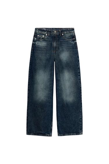 JEANS TIRO MEDIO CARROT - Azul de Zara