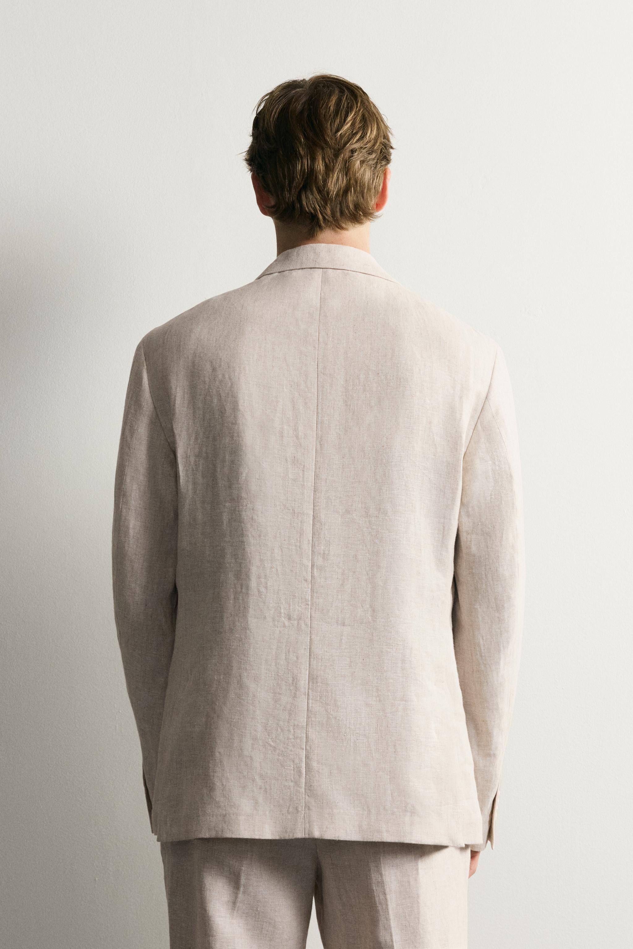 100% LINEN SUIT JACKET