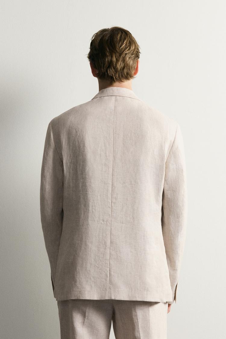 Blazer de traje 100% lino 3