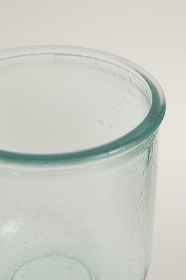 BUBBLED GLASS TOOTHBRUSH HOLDER - Blue by Zara - Image 2